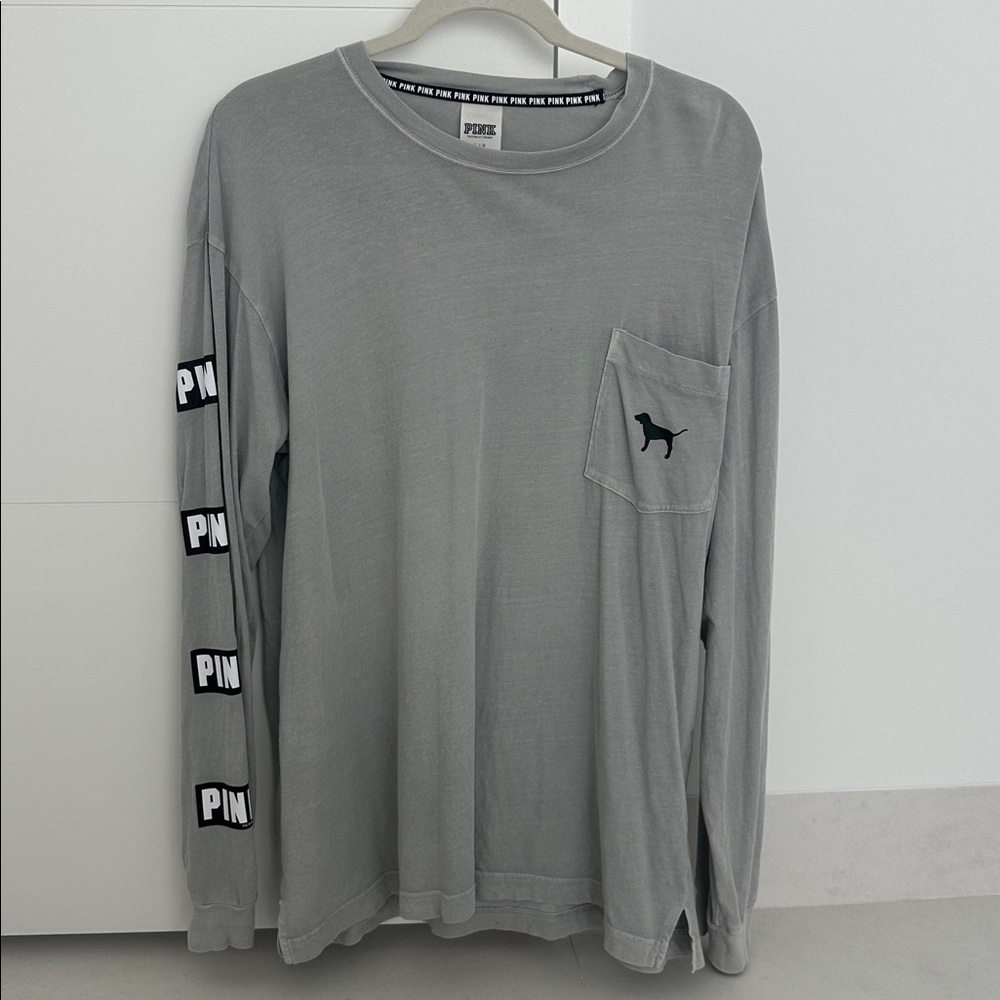Victoria's Secret PINK Gray Long sleeve Shirt